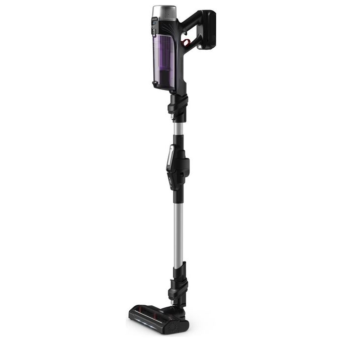 Rowenta RH2037WO X-Force Flex 9.60 Aspirapolvere a Bastone 2 in 1 Senza Sacchetto 100 AW 45 min autonomia 83 dB colore Nero Viola