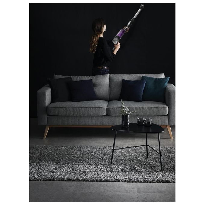 Rowenta RH2037WO X-Force Flex 9.60 Aspirapolvere a Bastone 2 in 1 Senza Sacchetto 100 AW 45 min autonomia 83 dB colore Nero Viola