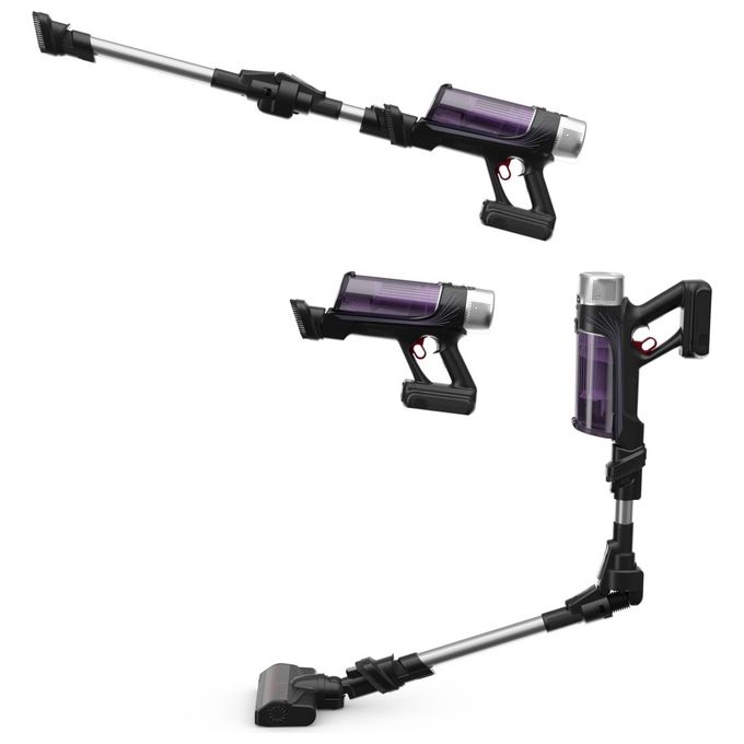 Rowenta RH2037WO X-Force Flex 9.60 Aspirapolvere a Bastone 2 in 1 Senza Sacchetto 100 AW 45 min autonomia 83 dB colore Nero Viola