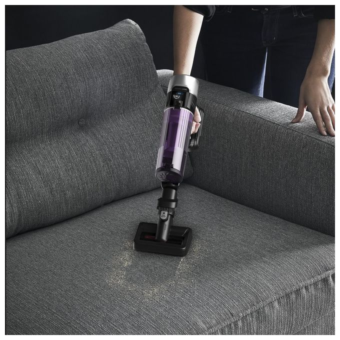 Rowenta RH2037WO X-Force Flex 9.60 Aspirapolvere a Bastone 2 in 1 Senza Sacchetto 100 AW 45 min autonomia 83 dB colore Nero Viola