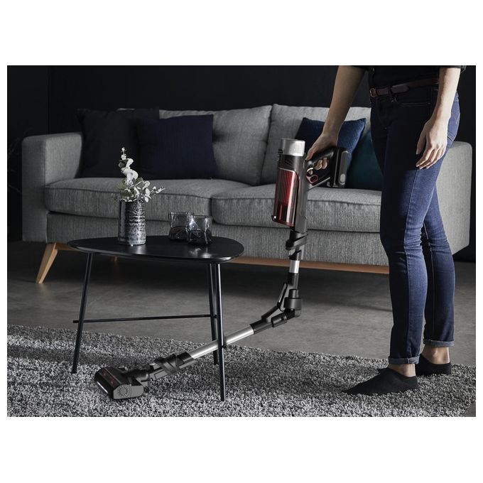 Rowenta RH2077WO X-Force Flex 9.60 Aspirapolvere Senza Filo Ciclonico 0.4 L 100 W 45 min 83 dB colore Nero Rosso