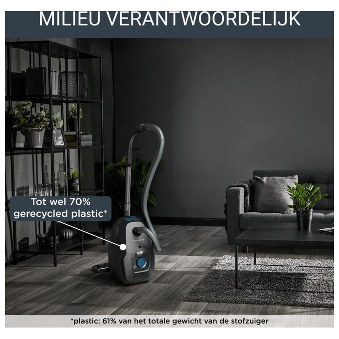 Rowenta RO4931EA Green Force Max Aspirapolvere a Traino con Sacco 4.5 L 900 W 75 dB colore Nero