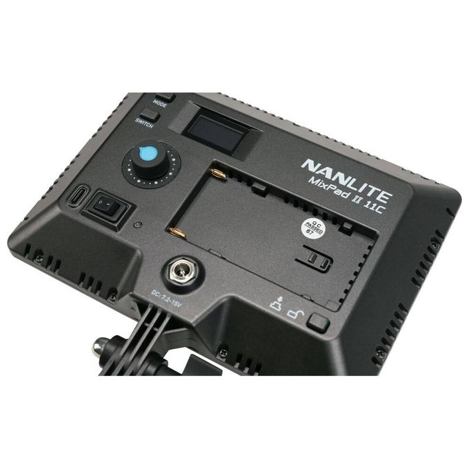 Nanlite MIXPADII11C MixPad II 11C RGBWW Luce LED Multicolore con Effetti Speciali CRI 95 TLCI 98 Temperatura Colore Regolabile 2700K-6500K colore Nero