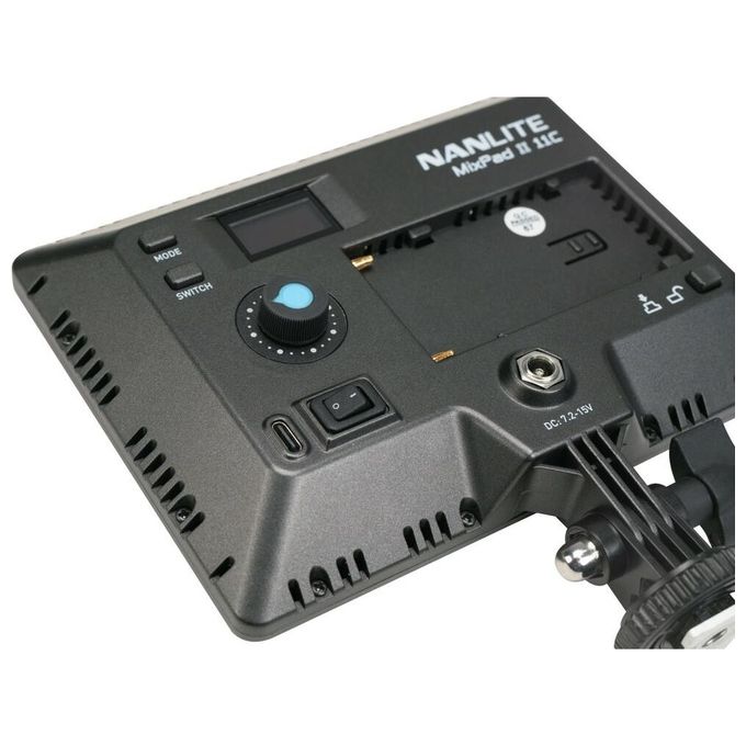Nanlite MIXPADII11C MixPad II 11C RGBWW Luce LED Multicolore con Effetti Speciali CRI 95 TLCI 98 Temperatura Colore Regolabile 2700K-6500K colore Nero