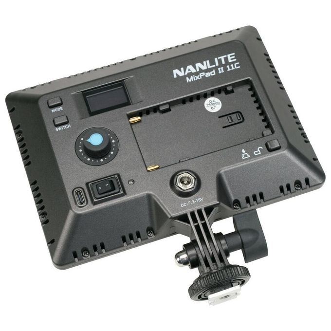 Nanlite MIXPADII11C MixPad II 11C RGBWW Luce LED Multicolore con Effetti Speciali CRI 95 TLCI 98 Temperatura Colore Regolabile 2700K-6500K colore Nero