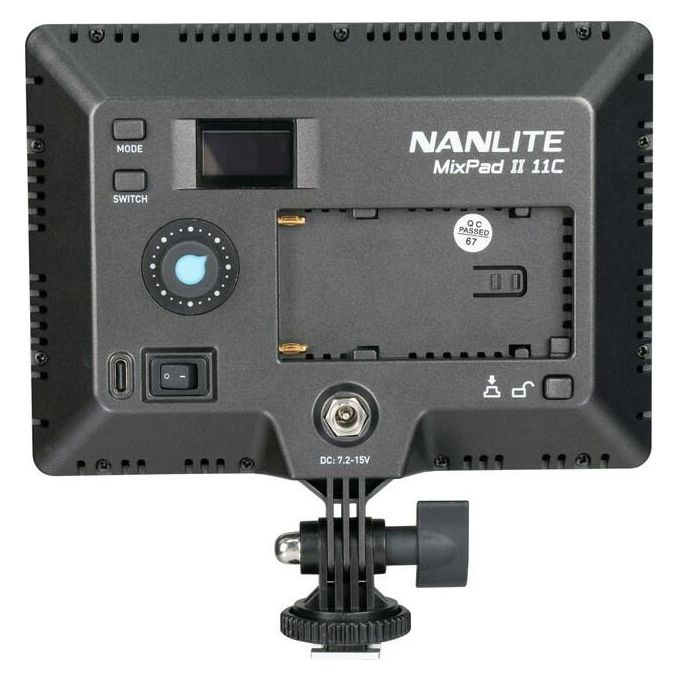 Nanlite MIXPADII11C MixPad II 11C RGBWW Luce LED Multicolore con Effetti Speciali CRI 95 TLCI 98 Temperatura Colore Regolabile 2700K-6500K colore Nero