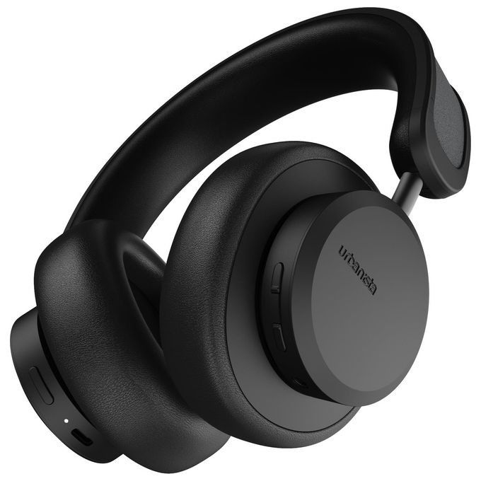 Urbanista 45381 Los Angeles Cuffie Over Ear Wireless Bluetooth 5.0 ANC Ricarica Solare Powerfoyle 80 ore colore Nero