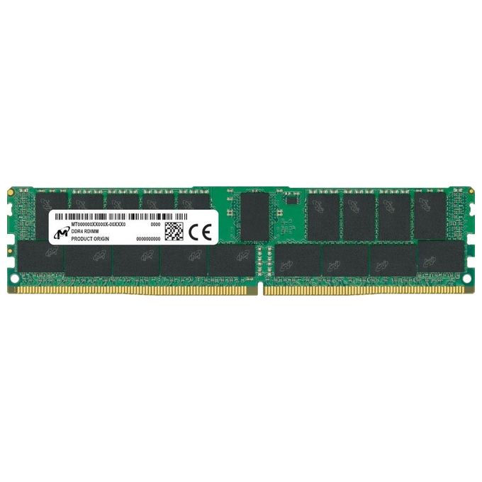 Crucial MTA18ASF4G72PZ-3G2R Memoria RAM DDR4 32GB 3200MHz PC4-25600 CL22 1Rx4 Registered ECC colore Nero