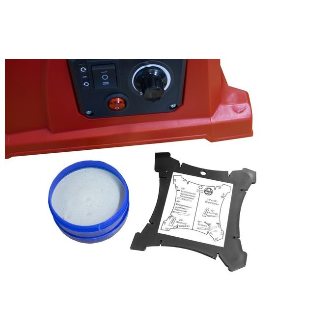 Holzmann NTS200FLEX Affilatrice a Umido e Secco 120W velocita' regolabile 30-150 rpm pietra Ø200mm 7.8 Kg colore Rosso