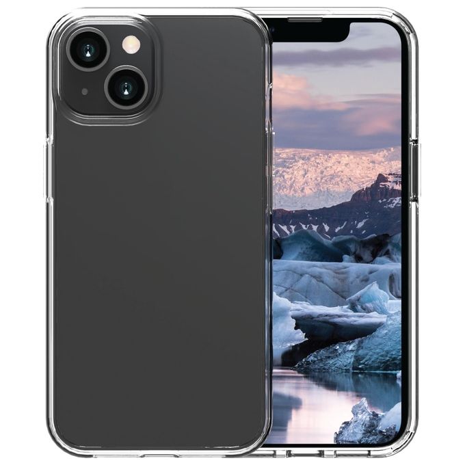 Dbramante1928 IP67CL001623 Iceland Pro Cover per Apple iPhone 14 Plus in Plastica Riciclata al 100% con Protezione Anticaduta fino a 3 m e Compatibilita' Ricarica Wireless colore Trasparente