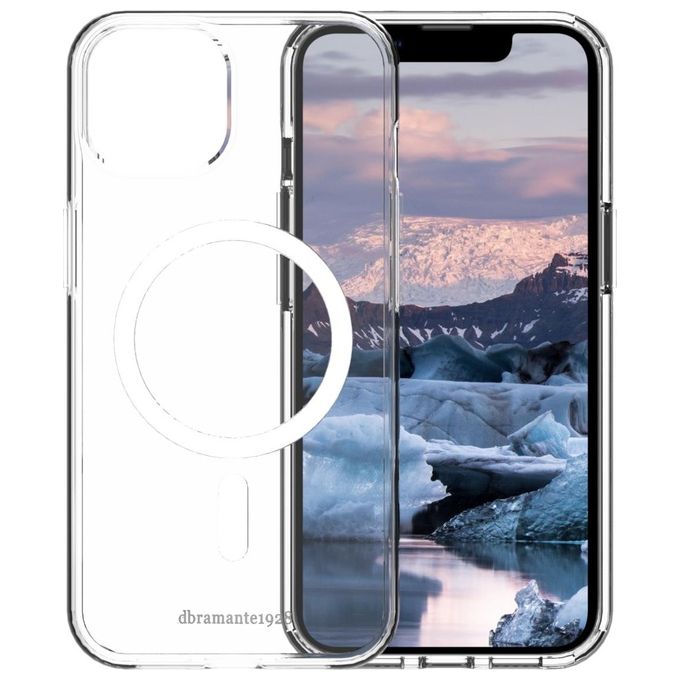 Dbramante1928 IM61CL001626 Iceland Pro Cover iPhone 14 MagSafe Plastica Riciclata Antiurto 3m colore Trasparente