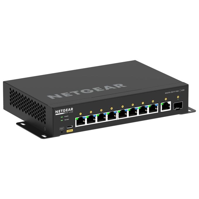 NETGEAR GSM4210PD-100EUS M4250 Switch Gestito L2-L3 Gigabit Ethernet 8 Porte PoE+ Budget 110 W colore Nero