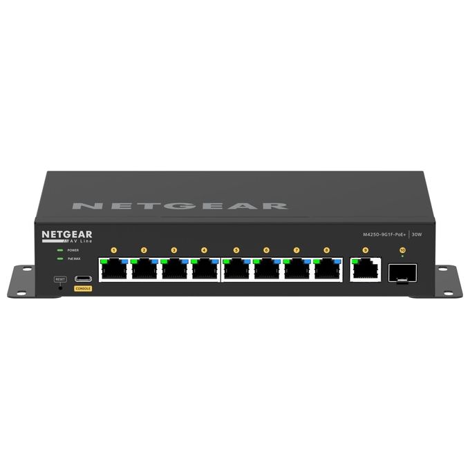 NETGEAR GSM4210PD-100EUS M4250 Switch Gestito L2-L3 Gigabit Ethernet 8 Porte PoE+ Budget 110 W colore Nero
