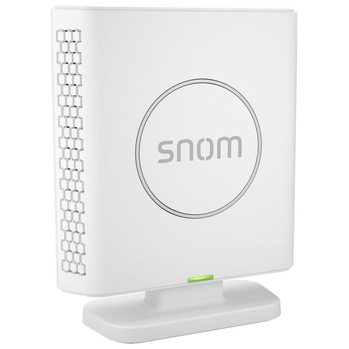 SNOM 00004587 M400 Base DECT per Telefono Cordless VoIP con Supporto fino a 20 Dispositivi e 10 Chiamate Simultanee PoE Sicurezza TLS SRTP colore Nero