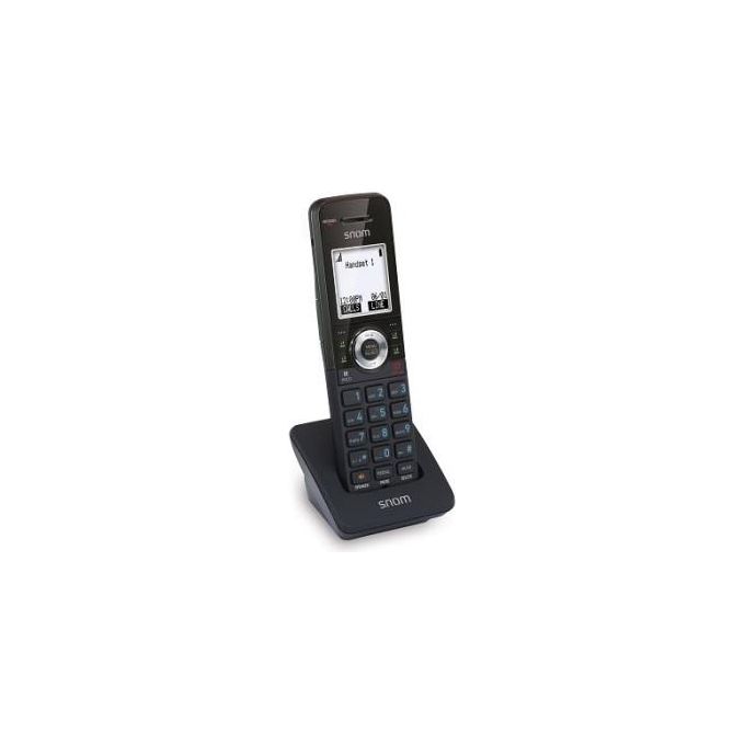 Snom 00004610 M110 SC DECT Bundle Telefono DECT con Vivavoce Identificatore di Chiamata Fino a 6 Chiamate Parallele Fino a 10 Cornette Wireless colore Nero