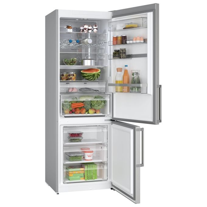 Bosch KGN49AICT Serie 6 Frigorifero Combinato 440 L 203 cm Classe C 35 dB No Frost VitaFresh colore Acciaio Inox