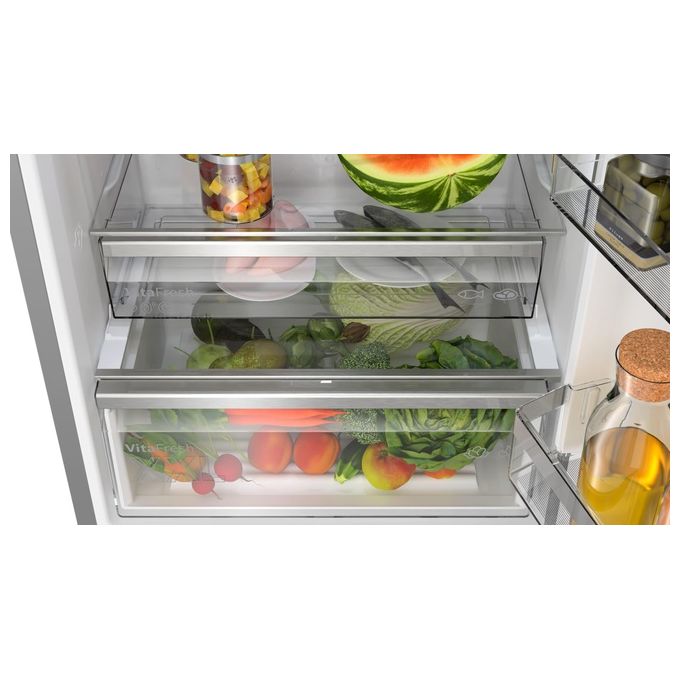 Bosch KGN49AICT Serie 6 Frigorifero Combinato 440 L 203 cm Classe C 35 dB No Frost VitaFresh colore Acciaio Inox