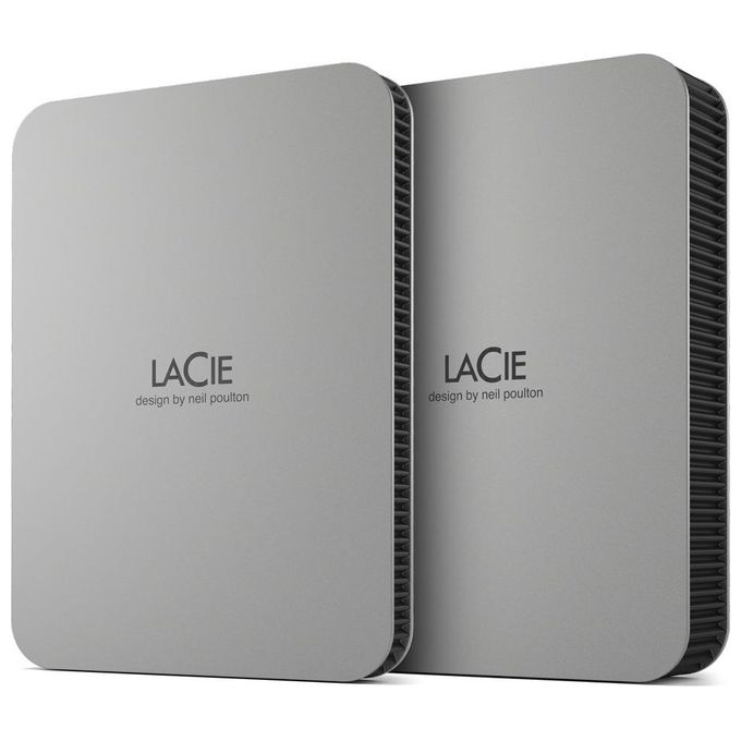 LaCie STLP1000400 Mobile Drive Hard Disk Esterno Portatile 1TB USB-C Argento lunare