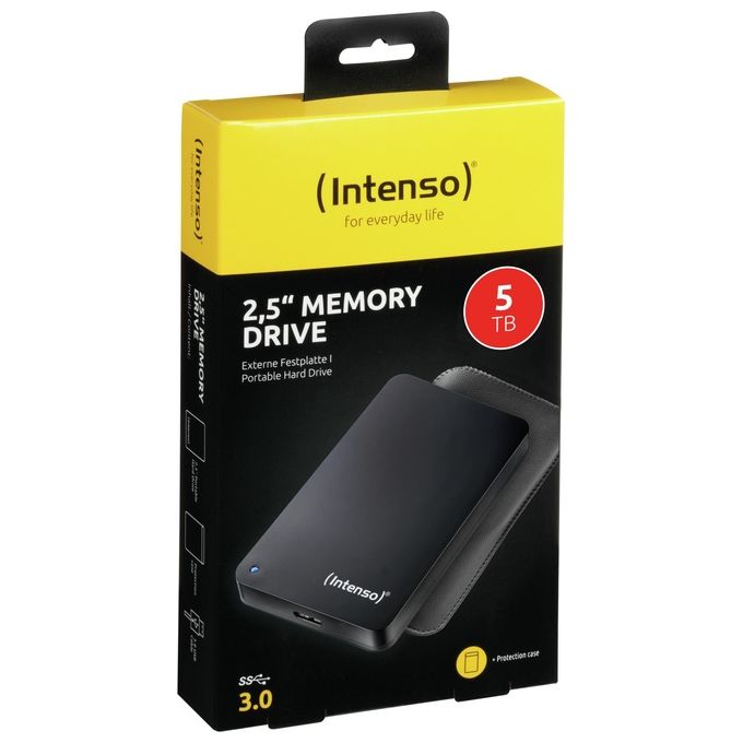 Intenso 6023513 Memory Drive Hard Disk Esterno 5 TB USB 3.2 Gen 1 2.5'' 5400 rpm colore Nero