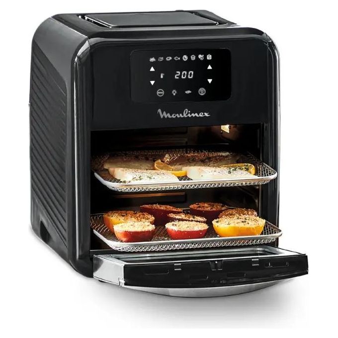 Moulinex AL5018 Easy Fry Oven Grill Friggitrice ad aria 11 L 2000 W 9 funzioni 8 programmi colore Nero