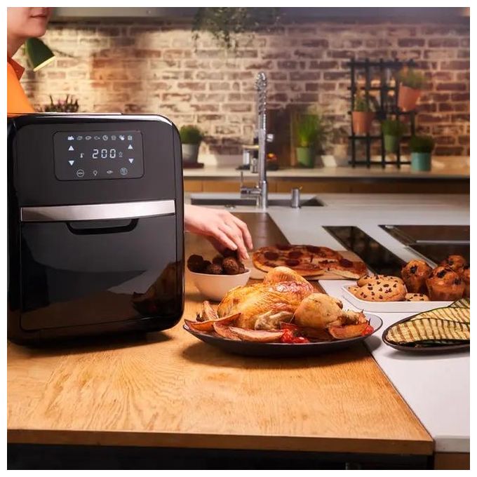 Moulinex AL5018 Easy Fry Oven Grill Friggitrice ad aria 11 L 2000 W 9 funzioni 8 programmi colore Nero
