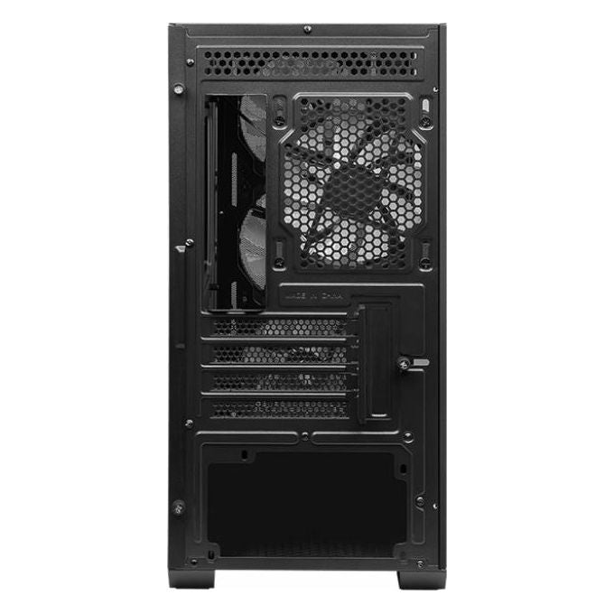 MSI MAG FORGE M100A Case Micro Tower Gaming Micro-ATX Mini-ITX Vetro Temprato RGB 4 Ventole 120 mm colore Nero Trasparente
