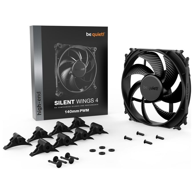 Be Quiet! Silent Wings 4 140mm Pwm Case per Computer Ventilatore 14cm Nero 1 Pz
