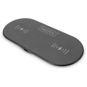 Digitus DA-10082 Pad di Ricarica Wireless Duo 2 Dispositivi 15W Qi Ricarica Rapida USB-C colore Nero