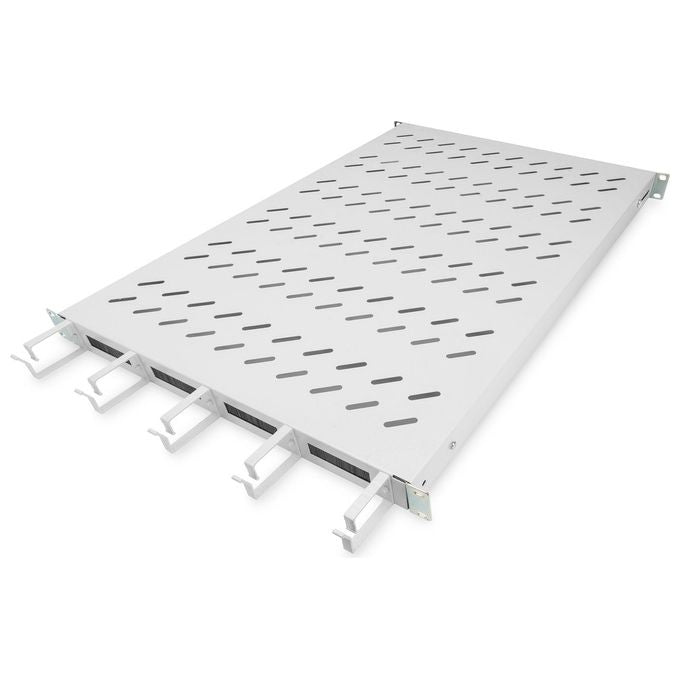 Digitus DN-97684 Ripiano per Armadi Rack 19'' 1U con Gestione Cavi Capacita' 120 Kg Profondita' fino a 1000 mm colore Grigio