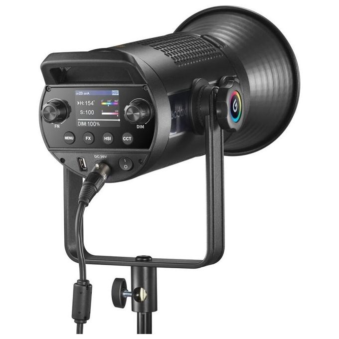 Godox SZ150R Illuminatore LED RGB Bi-Color 150 W Zoomabile CRI 97 TLCI 96 32 Canali Wireless Effetti Speciali colore Nero