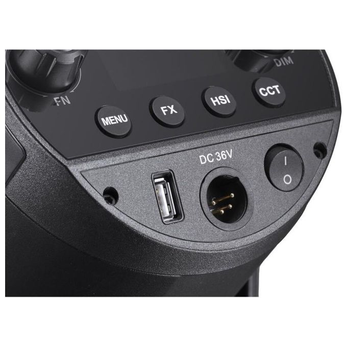 Godox SZ150R Illuminatore LED RGB Bi-Color 150 W Zoomabile CRI 97 TLCI 96 32 Canali Wireless Effetti Speciali colore Nero