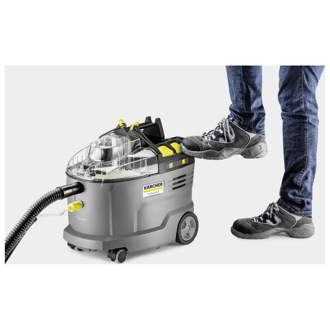 Kärcher 1.101-702.0 Puzzi 9-1 Bp Adv Pulitore Spray Estrattore Senza Filo Capacita' 9 L 7 L Autonomia 35 min 70 dB colore Nero Grigio Giallo