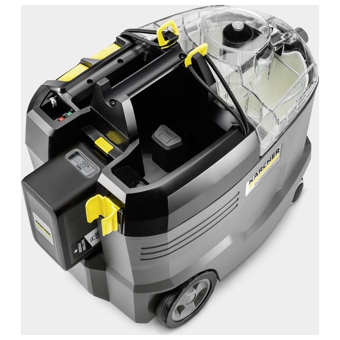 Kärcher 1.101-702.0 Puzzi 9-1 Bp Adv Pulitore Spray Estrattore Senza Filo Capacita' 9 L 7 L Autonomia 35 min 70 dB colore Nero Grigio Giallo