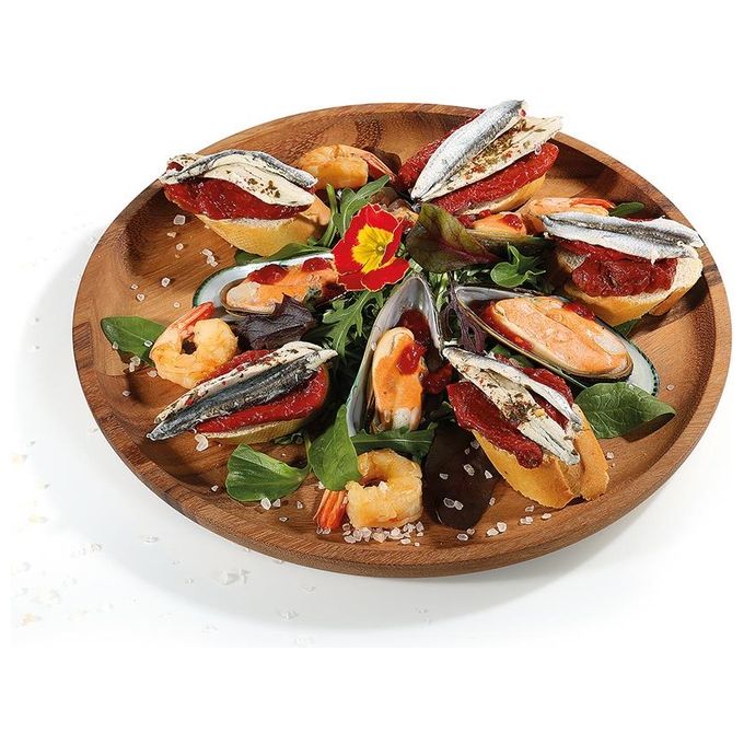 Zassenhaus Piatto per Spuntini 30x2cm Acacia