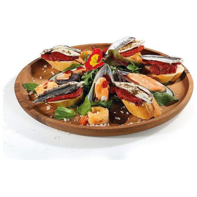 Zassenhaus Piatto per Spuntini 30x2cm Acacia