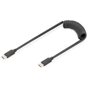 Digitus Cavo a Spirale Usb 2.0 - da Usb-C a Usb-C 1mt