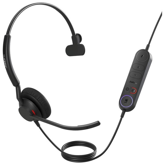 Jabra 4093-413-279 Engage 40 Auricolare Cablato Monofonico USB-A con Bluetooth e Tecnologia a 2 Microfoni colore Nero