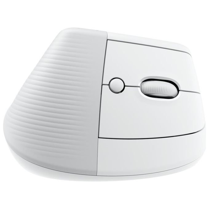 Logitech 910-006477 Lift for Mac Mouse Ergonomico Verticale Wireless Bluetooth 4000 DPI SmartWheel colore Bianco