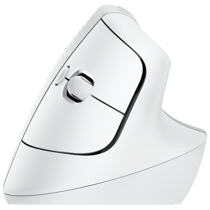 Logitech 910-006477 Lift for Mac Mouse Ergonomico Verticale Wireless Bluetooth 4000 DPI SmartWheel colore Bianco