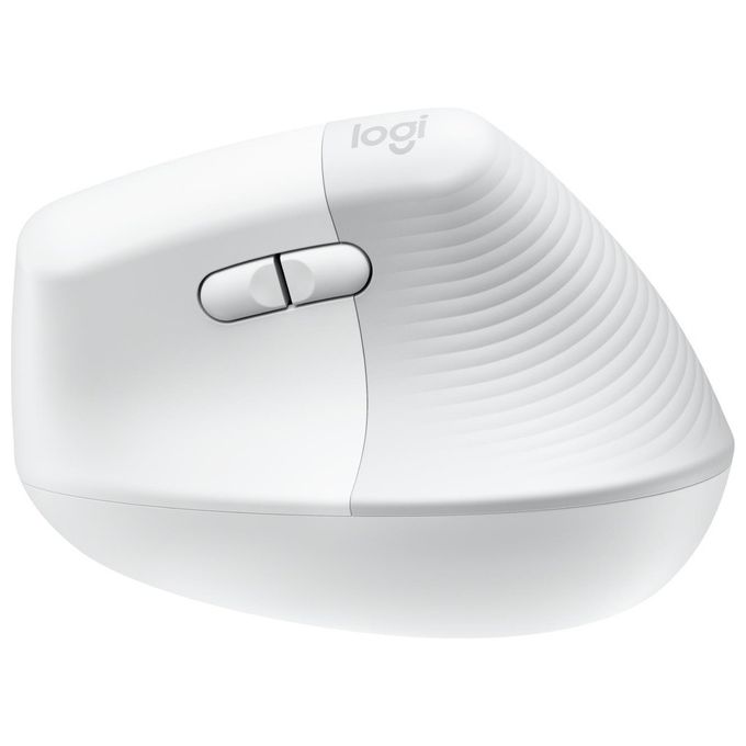 Logitech 910-006477 Lift for Mac Mouse Ergonomico Verticale Wireless Bluetooth 4000 DPI SmartWheel colore Bianco