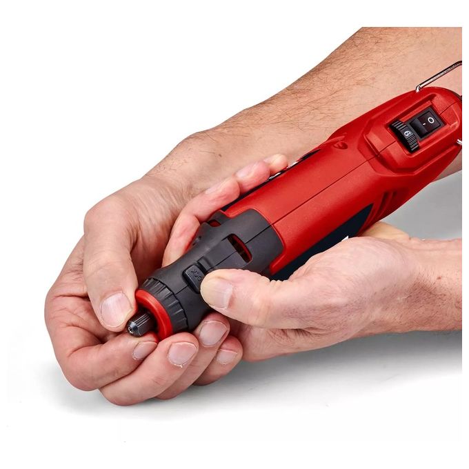 Einhell 4419380 TC-MT 150 E Utensile di rettifica e incisione 150 W 35000 giri-min con 117 accessori colore Nero Rosso