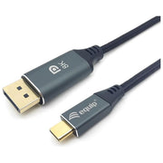 Equip Cavo e Adattatore Video 3mt Usb Tipo-c DisplayPort Grigio