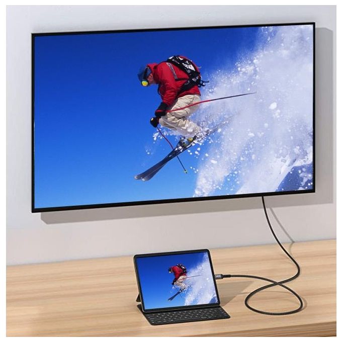 Equip Cavo e Adattatore Video 2mt Usb Tipo-c DisplayPort Grigio