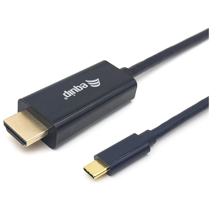 Equip Cavo e Adattatore Video 1mt Usb Tipo-c Hdmi Tipo a (Standard) Nero