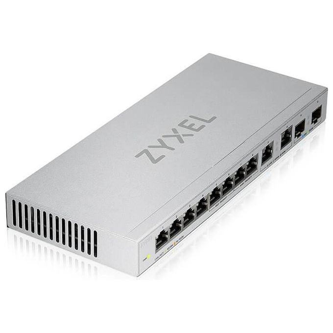 ZYXEL XGS1010-12-ZZ0102F Switch Ethernet Non Gestito 12 Porte con 8 Porte Gigabit 2 Porte 2.5G e 2 SFP+ 10G colore Grigio