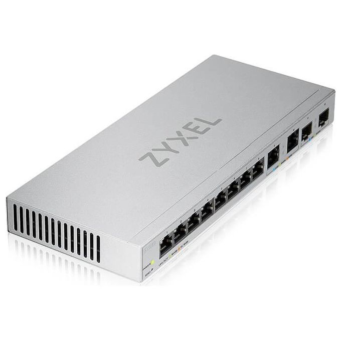 Zyxel XGS1210-12-ZZ0102F Switch Gestito con 8 Porte Gigabit Ethernet 10-100-1000 2 Porte 2.5G 2 Slot SFP+ 10G colore Grigio