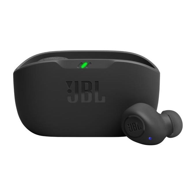 JBL JBLWBUDSBLK Wave Buds Auricolari In Ear True Wireless Bluetooth 5.2 Deep Bass IP54 32h colore Nero