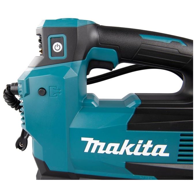 Makita MP001GZ Compressore Portatile a Batteria 40V max 11,1 bar 24 l-min con Display Digitale e Spegnimento Automatico colore Nero Blu
