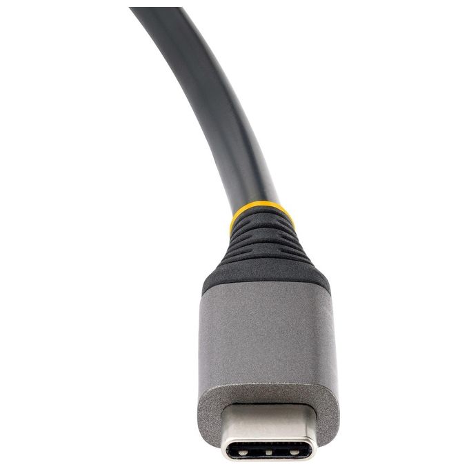 StarTech.com HB31CM1A3CB Hub USB-C a 4 Porte 1x USB-A 3x USB-C USB 3.2 Gen 2 10 Gbps Cavo Integrato 25 cm colore Grigio