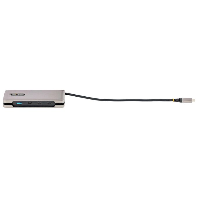 StarTech.com HB31CM1A3CB Hub USB-C a 4 Porte 1x USB-A 3x USB-C USB 3.2 Gen 2 10 Gbps Cavo Integrato 25 cm colore Grigio